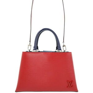Louis Vuitton Epi Kleber Leather Shoulder Bag Red